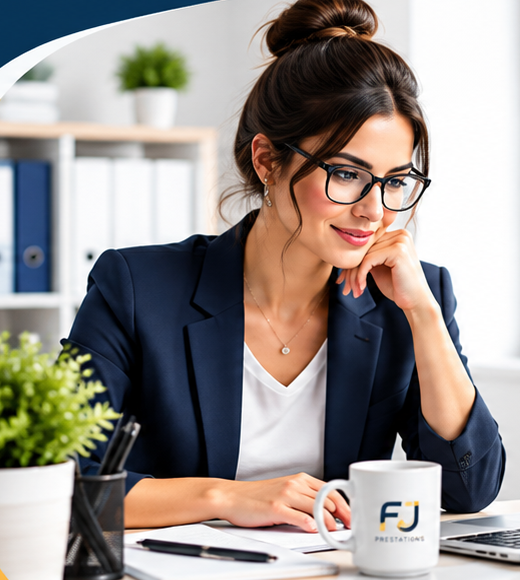 Professionnelle travaillant